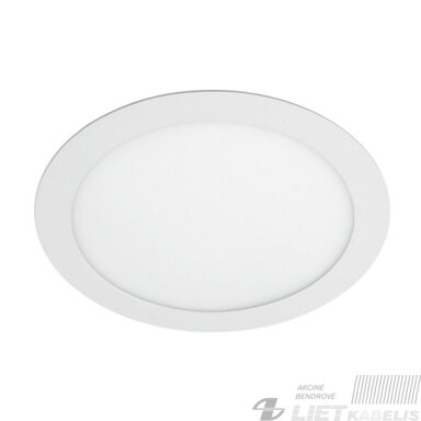 LED Šviestuas įleidžiamas, apvalus  19W, 3000K, 1520Lm, IP44, GTV