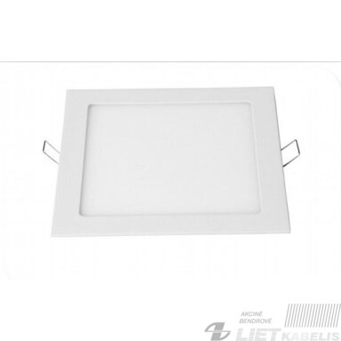 Įleidžiamas, kvadratinis LED šviestuvas 15W, 3000K, Nextec