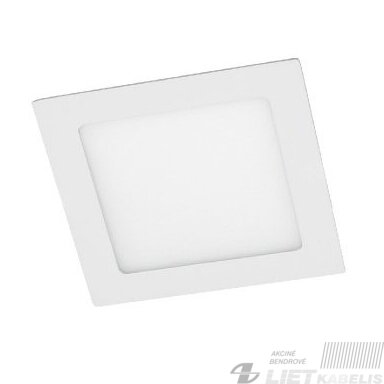 LED šviestuvas Matis Plius įleidžiamas, kvadratinis 7W, 3000K, 560Lm, IP44, GTV