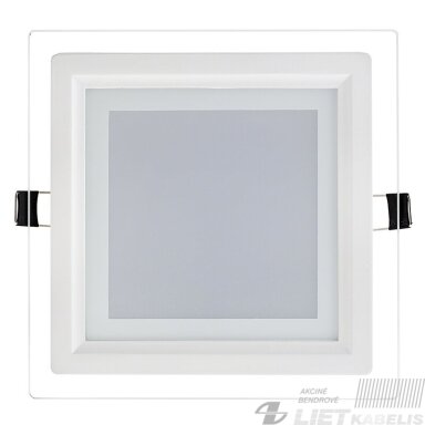 Įleidžiamas, kvadratinis LED šviestuvas (su stiklu) 6W, 4000K Įleidžiamas, kvadratinis LED šviestuvas (su stiklu) 6W, 4000K