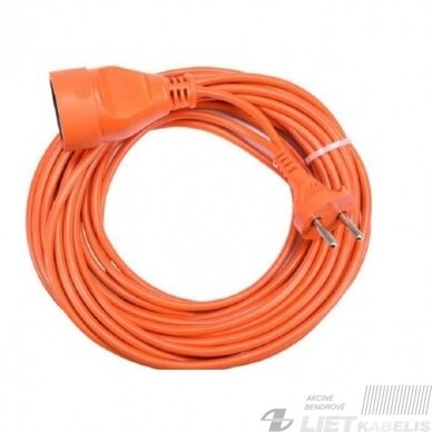 Prailgintuvas 1 lizdo 2x1,5mm², 20m, oranžinis, Bellight Prailgintuvas 1 lizdo 2x1,5mm², 20m, oranžinis, Bellight