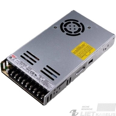 Impulsinis maitinimo šaltinis LED 24V, 14,6A, LRS-350N2-24, IP67,Mean Well