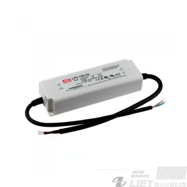 Impulsinis maitinimo šaltinis LED 24V, 150W, 6,25A, MEAN WELL Impulsinis maitinimo šaltinis LED 24V, 150W, 6,25A, MEAN WELL