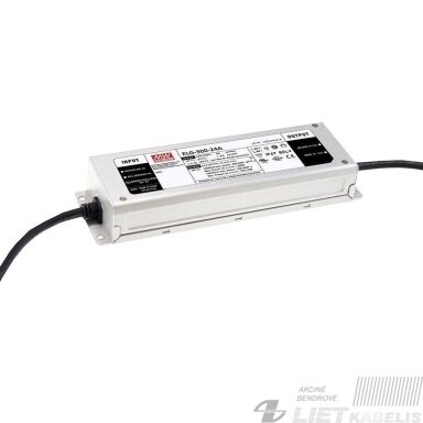 Impulsinis maitinimo šaltinis LED 24V, 300W, 12,5A, IP67 MEAN WELL Impulsinis maitinimo šaltinis LED 24V, 300W, 12,5A, IP67 MEAN WELL