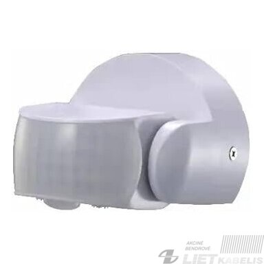 Infraraudonųjų spindulių judesio daviklis 180°, 12m, 1200W, pridedamas, IP65, EUROLIGHT Infraraudonųjų spindulių judesio daviklis 180°, 12m, 1200W, pridedamas, IP65, EUROLIGHT