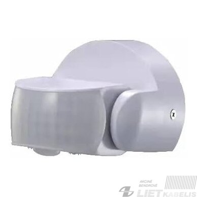 Infraraudonųjų spindulių judesio daviklis 180°, 12m, 1200W, pridedamas, IP65, EUROLIGHT Infraraudonųjų spindulių judesio daviklis 180°, 12m, 1200W, pridedamas, IP65, EUROLIGHT