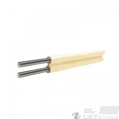 Instaliacinis dvigyslis laidas APPV 2x4mm², Lietkabelis Instaliacinis dvigyslis laidas APPV 2x4mm², Lietkabelis