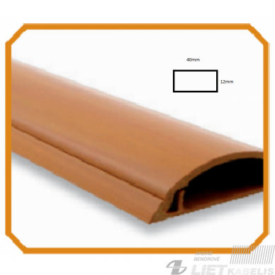 Instaliacinis kanalas grindims 40x12mm, uosis, Malpro Instaliacinis kanalas grindims 40x12mm, uosis, Malpro