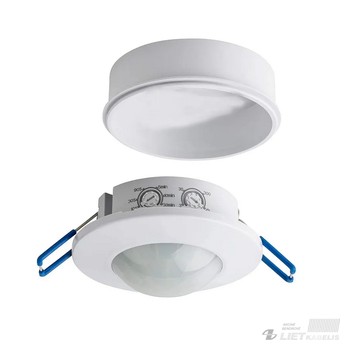 Infraraudonųjų spindulių judesio daviklis 360°, 18m, 1200W, universalus, IP20, EUROLIGHT Infraraudonųjų spindulių judesio daviklis 360°, 18m, 1200W, universalus, IP20, EUROLIGHT