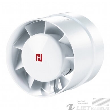 Ištraukiamasis Kanalinis ventiliatorius D125mm, 16W, 185m3/h, Haushalt Ištraukiamasis Kanalinis ventiliatorius D125mm, 16W, 185m3/h, Haushalt