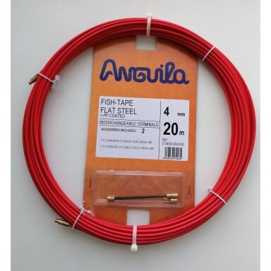 Įtraukėjas D-4mm 20m raudona spalva, Anguila