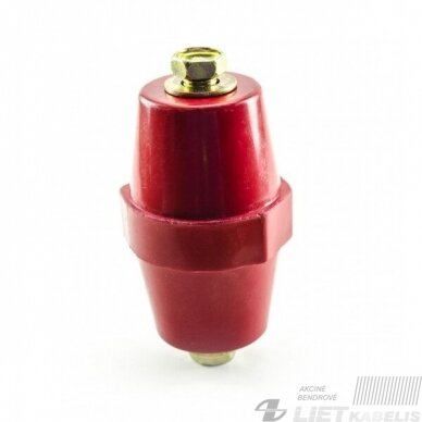 Šynų izoliatorius H 51mm, M8 (raudonas) 1