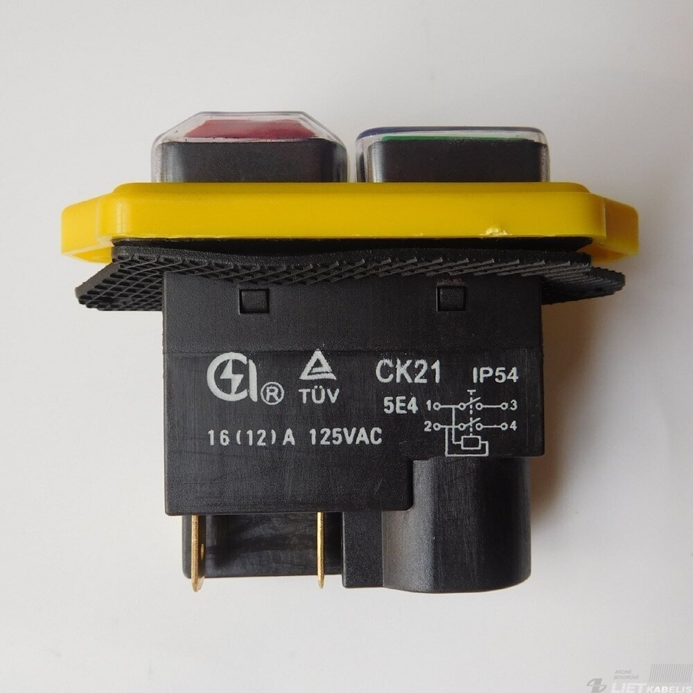 Jungiklis variklio paleidimui CK21 16A (12A) 5E4 250VAC IP54 1
