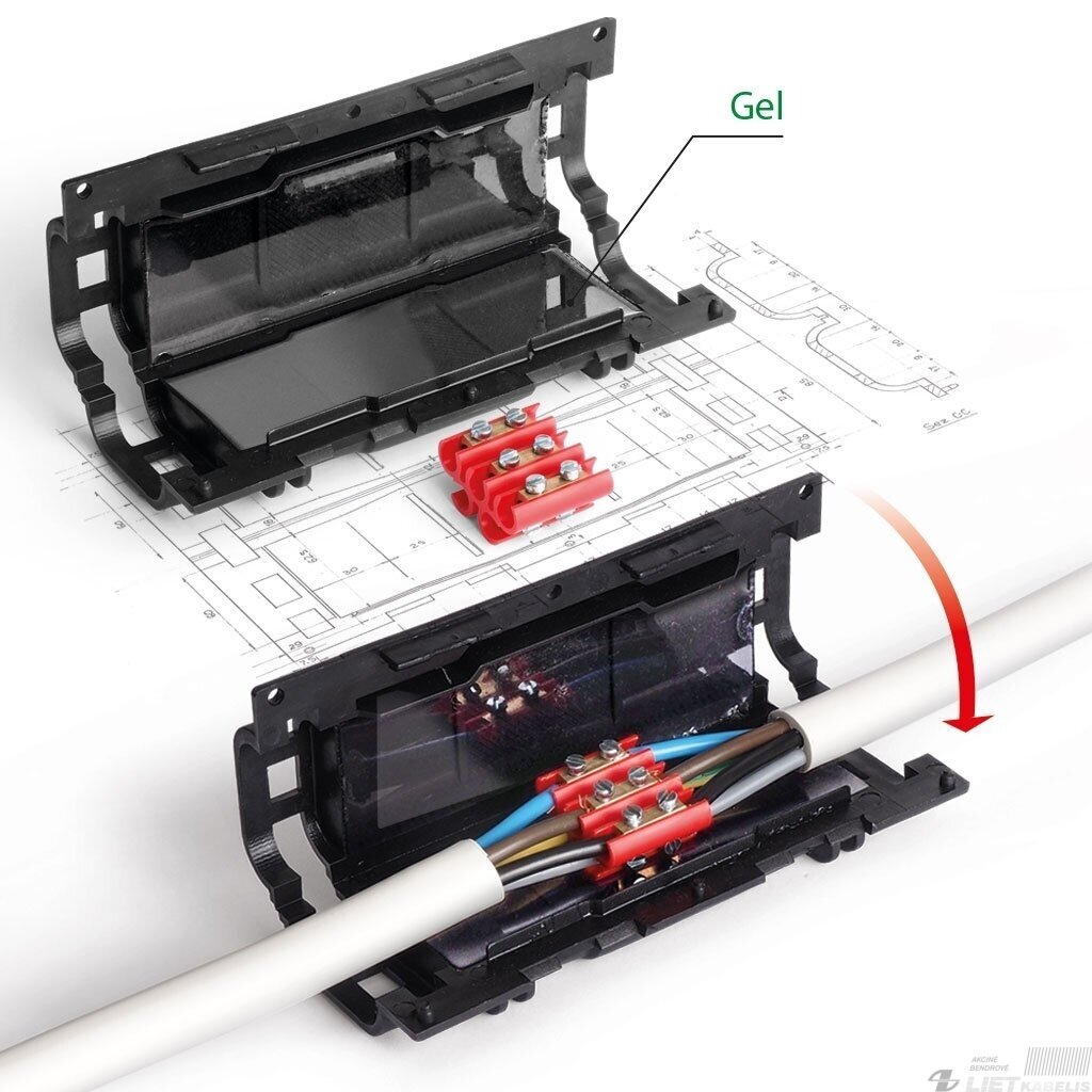 Jungtis gelinė SuperClik 1 IPX8, Raytech Jungtis gelinė SuperClik 1 IPX8, Raytech