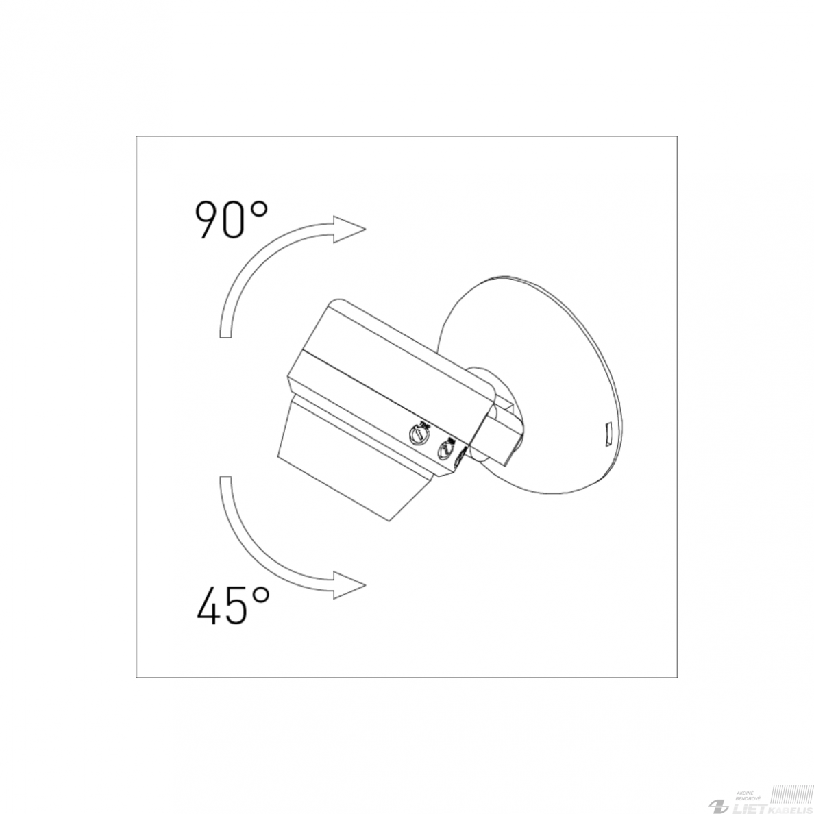 Judesio/būvio daviklis CO-3 360°, 1200W, 24m,baltas, IP65, GTV 3 Judesio/būvio daviklis CO-3 360°, 1200W, 24m,baltas, IP65, GTV 3