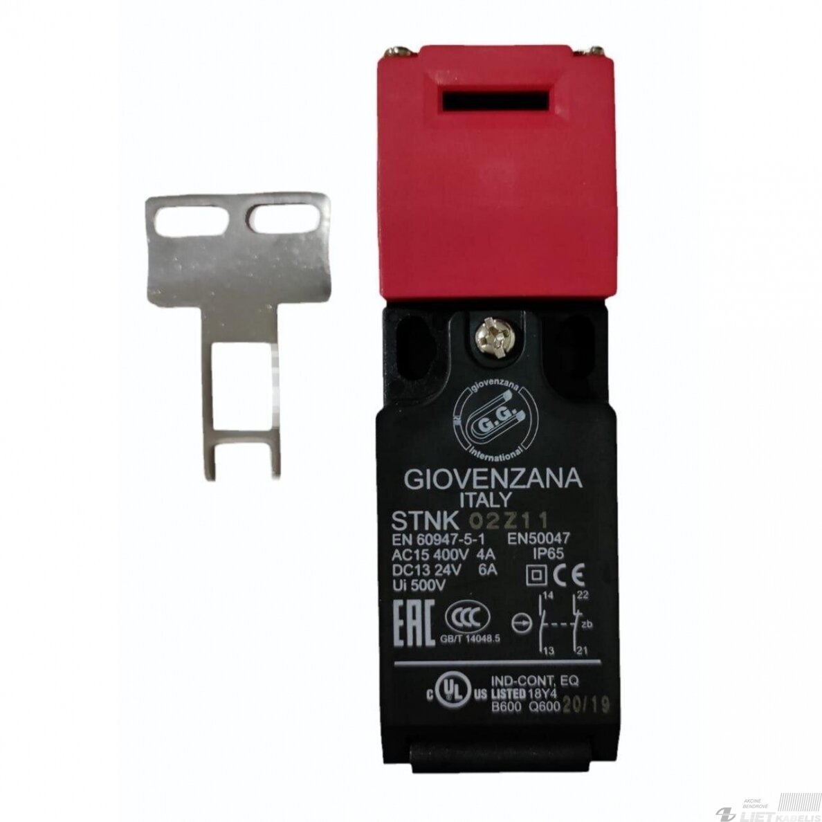 Saugos jungiklis su raktu STNK01Z11 1NC/1NO M16 GG Saugos jungiklis su raktu STNK01Z11 1NC/1NO M16 GG