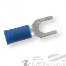 Jungtis laidams 1,5-2,5mm² M5 šakutė, mėlyna, Berner