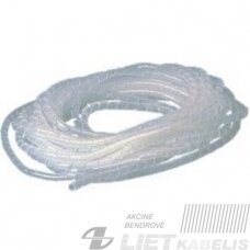 Juosta-spiralė laidų pynėms 15mm balta