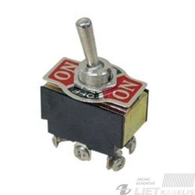 Jungiklis 2 padėčių 1P (tumbleris) 10A, 250V