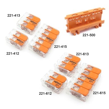 Jungtis 221-612, 2x0,5-6mm² 32A, Wago