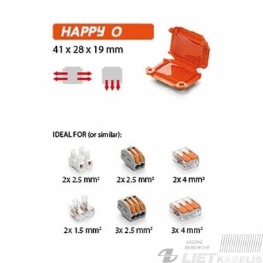 Jungtis geline Happy0 Box12 1,5/4mm²Ray tech Jungtis geline Happy0 Box12 1,5/4mm²Ray tech