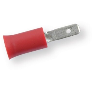 Antgalis plokščias kištukas izoliuotas 0,5-1,5mm² 2,8x0,8 raudonas, BERNER Antgalis plokščias kištukas izoliuotas 0,5-1,5mm² 2,8x0,8 raudonas, BERNER