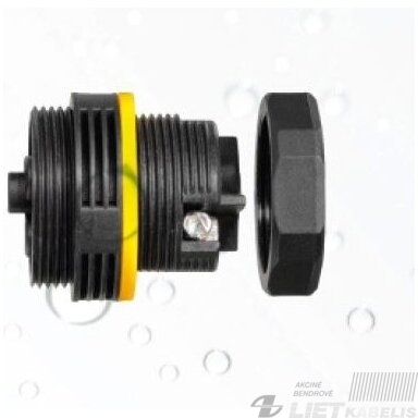 Jungtis lizdas panelinis WP3/EH 3x0,5-2,5mm², IP68, TEKOX Jungtis lizdas panelinis WP3/EH 3x0,5-2,5mm², IP68, TEKOX
