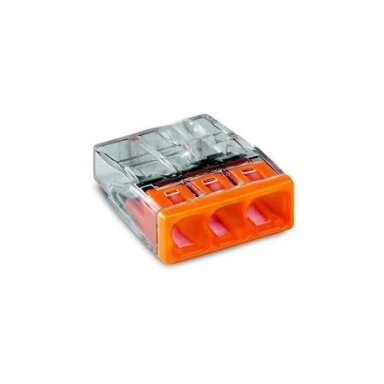 Jungtis universali,  2273-203, 3x0,5-2,5mm² 24A,Wago