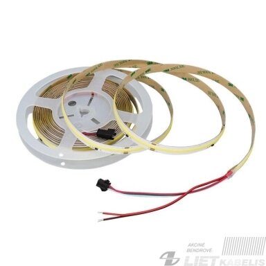 LED juosta 24Vdc, 10W/m, COB 480LED/m, skaitmeninė WS2811, 3000K, IP20, 180°, LEMLUX