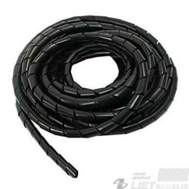 Juosta-spiralė laidų pynėms SWB-12mm, balta/juoda, Ergom Juosta-spiralė laidų pynėms SWB-12mm, balta/juoda, Ergom