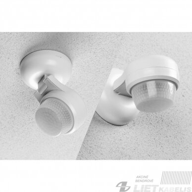 Judesio/būvio daviklis CO-3 360°, 1200W, 24m,baltas, IP65, GTV 2