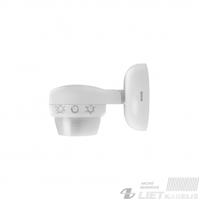 Judesio/būvio daviklis CO-3 360°, 1200W, 24m,baltas, IP65, GTV 1 Judesio/būvio daviklis CO-3 360°, 1200W, 24m,baltas, IP65, GTV 1