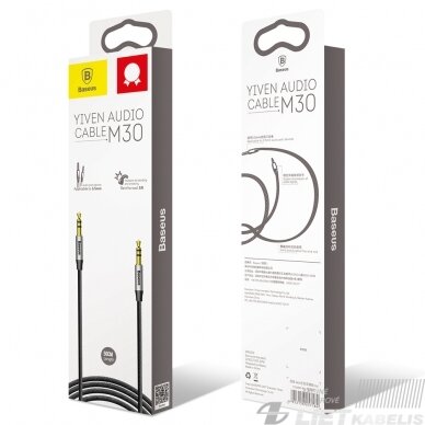 Jungiamasis garso kabelis 3.5mm-3.5mm stereo, 1m Jungiamasis garso kabelis 3.5mm-3.5mm stereo, 1m