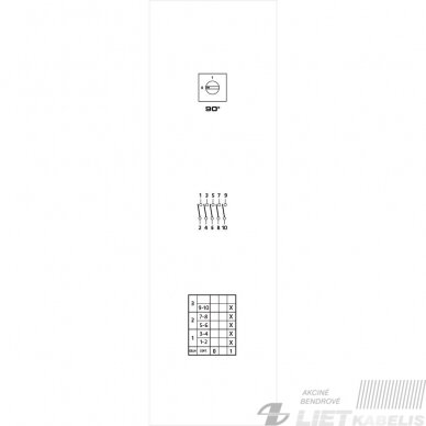 Jungiklis kumštelinis C0250001R 25A 1P (0-1) p/t GG 5