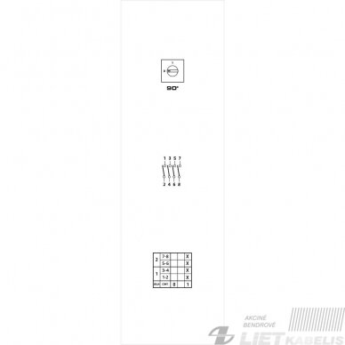 Jungiklis kumštelinis C0400001R 40A 1P (0-1) p/t GG 4 Jungiklis kumštelinis C0400001R 40A 1P (0-1) p/t GG 4