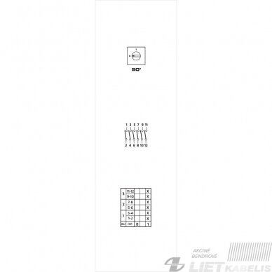 Jungiklis kumštelinis C0400003R 40A 3P (0-1) p/t GG 6