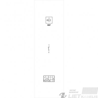 Jungiklis kumštelinis C0630003R 63A 3P (0-1) p/t GG 1