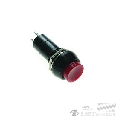 Jungiklis mygtukinis, PBS11BR 220V 3A (raudonas)