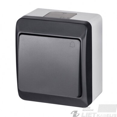 Jungiklis skambučiui  0337-07 antracitas IP44 Elektroplast