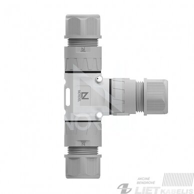 Jungtis išardoma NLHC203T 3x0,5-2,5mm², IP68, NORDEL