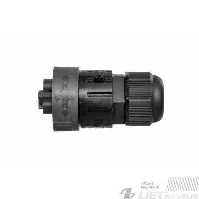 Jungtis kištukas (konektorius)WP3/M 3x0,5-2,5mm² IP68 TEKOX