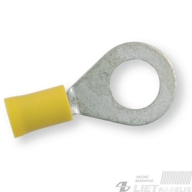 Antgalis kilpinis izoliuotas 4,0-6,0mm² M10 geltona, BERNER Antgalis kilpinis izoliuotas 4,0-6,0mm² M10 geltona, BERNER