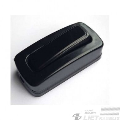 Jungtukas ant laido 10064 230V 6A juodas Jungtukas ant laido 10064 230V 6A juodas