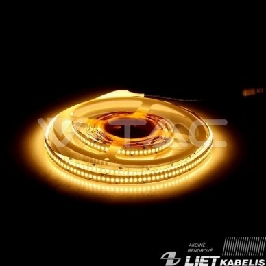 Juosta LED 17W/m, 12V, 204LED/m, 3000K, 1700Lm/1m, V-TAC 1 Juosta LED 17W/m, 12V, 204LED/m, 3000K, 1700Lm/1m, V-TAC 1
