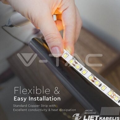 Juosta LED 8W/m 12V 4000K IP20 V-TAC 3