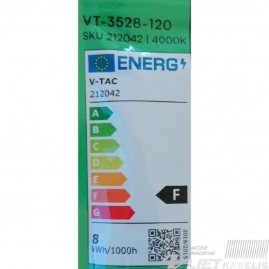 Juosta LED 8W/m 12V 4000K IP20 V-TAC 5 Juosta LED 8W/m 12V 4000K IP20 V-TAC 5
