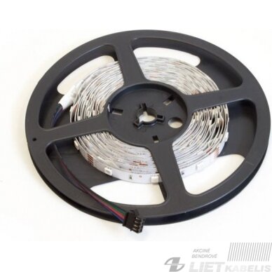 Juosta LED 9.6W, 12V, RGB, 5m/10mm, IP33 Juosta LED 9.6W, 12V, RGB, 5m/10mm, IP33
