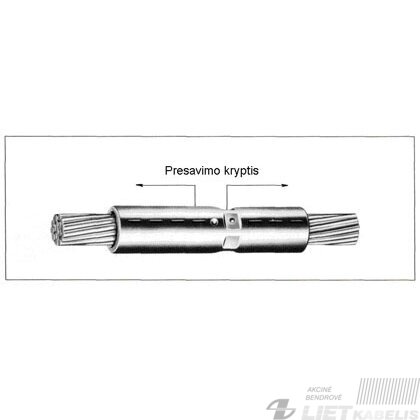 Jungtis varinė alavuota presuojama 10-30mm², Protec 1 Jungtis varinė alavuota presuojama 10-30mm², Protec 1