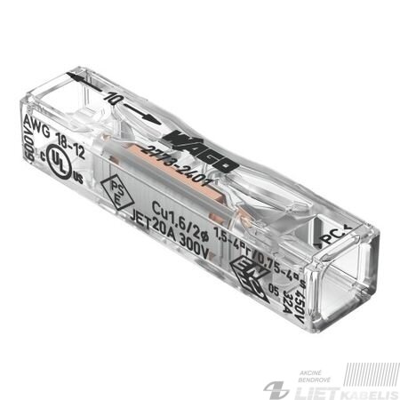 Jungtis 2773-2401, 1x0,75-4,0mm² 32A, Wago