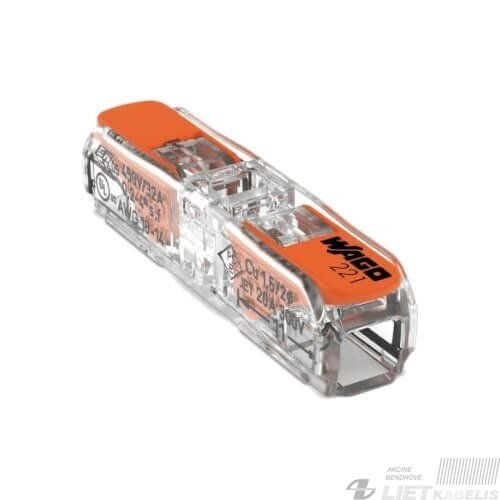 Jungtis universali 221-2411 0.2-4mm², 32A , Wago Jungtis universali 221-2411 0.2-4mm², 32A , Wago
